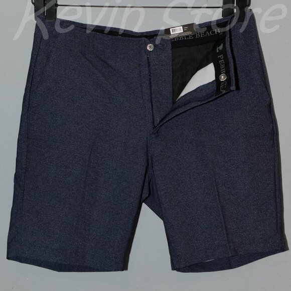 3 pairs Tan , Navy, Black - Pebble Beach Men’s‎ Dry-Luxe Performance Shorts - Picture 8 of 14